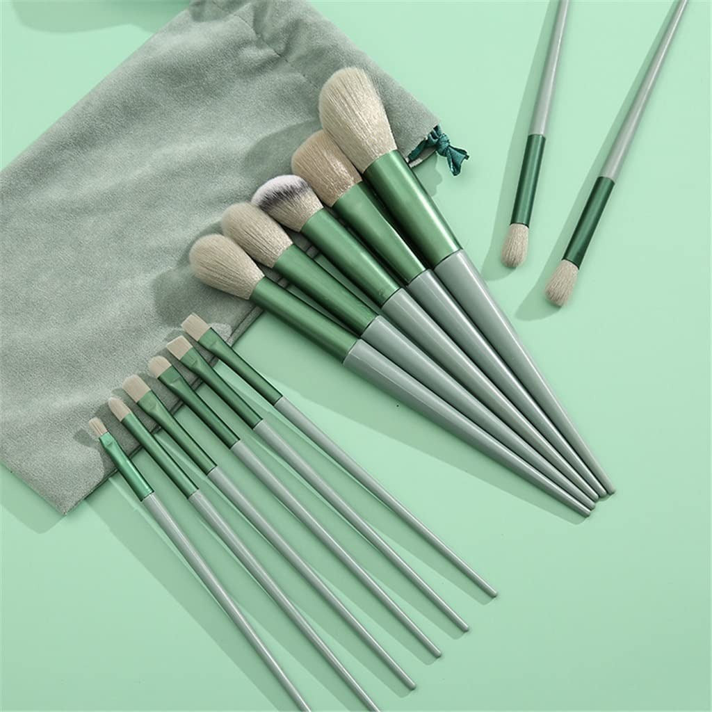 13-Pc Soft Makeup Brush Set – Powder, Foundation, Eyeshadow & Concealer